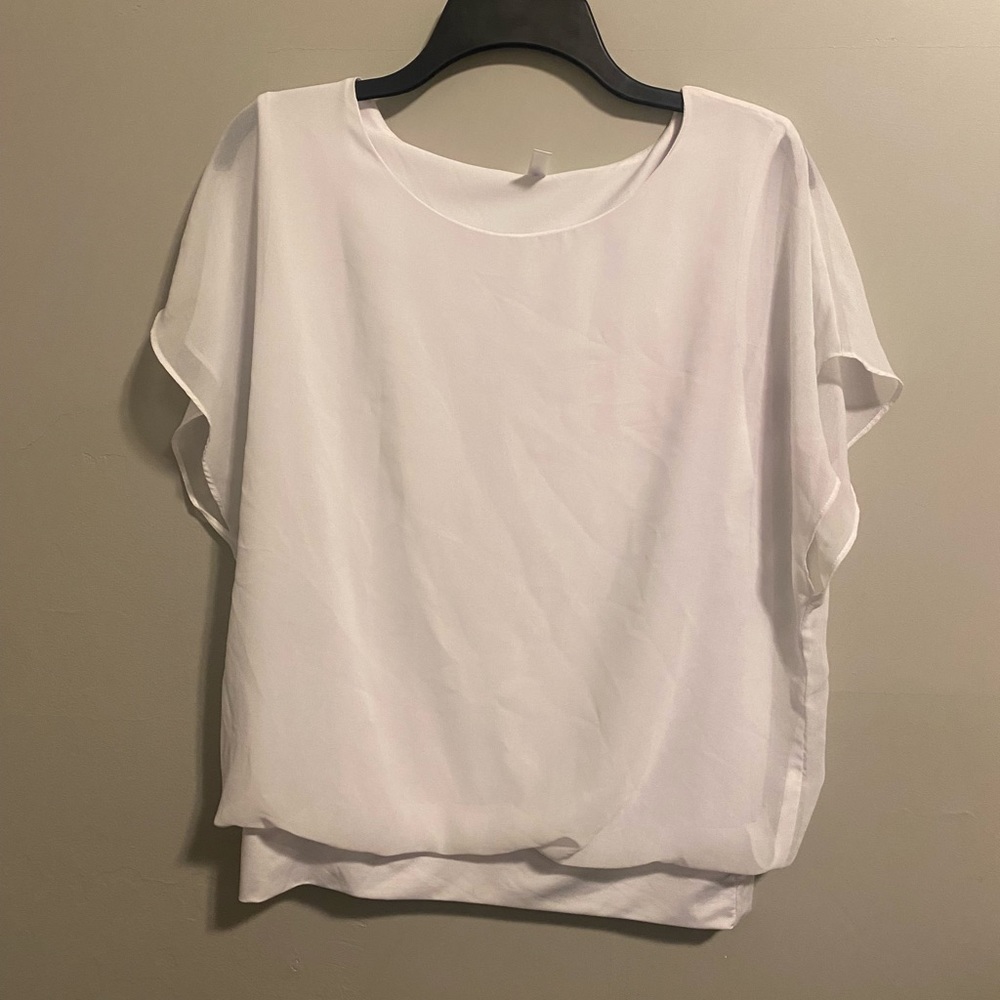 White Chiffon Blouse